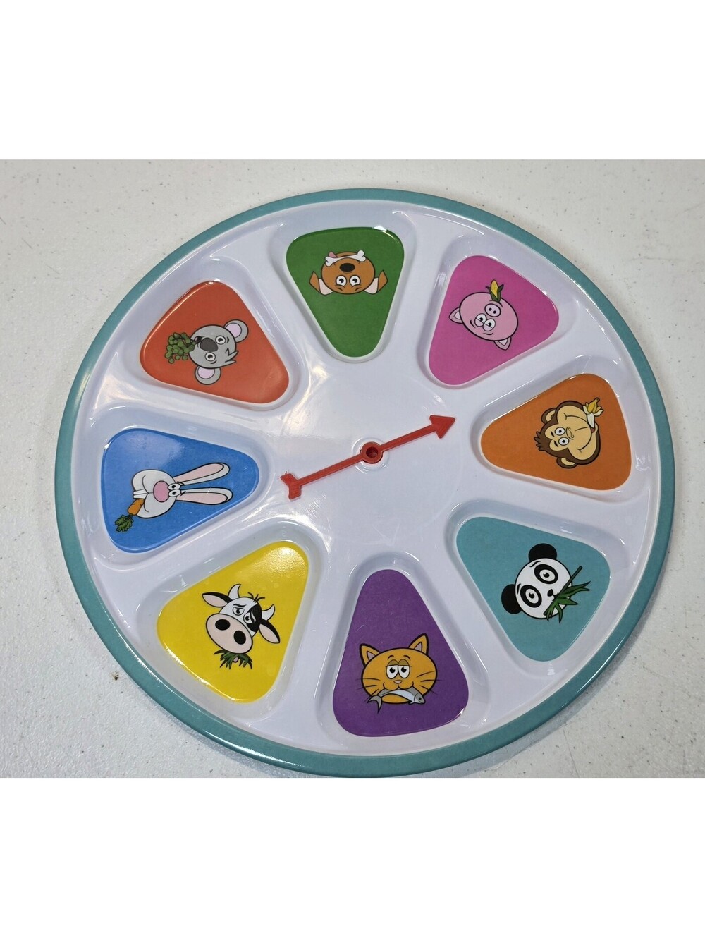 SpinMeal Kids Picky Eater Spinner Plate 8 Compartment Animal Divided Meal Tray